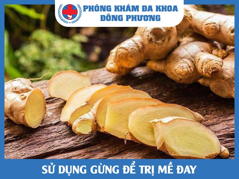 Sử dụng gừng để trị mề đay